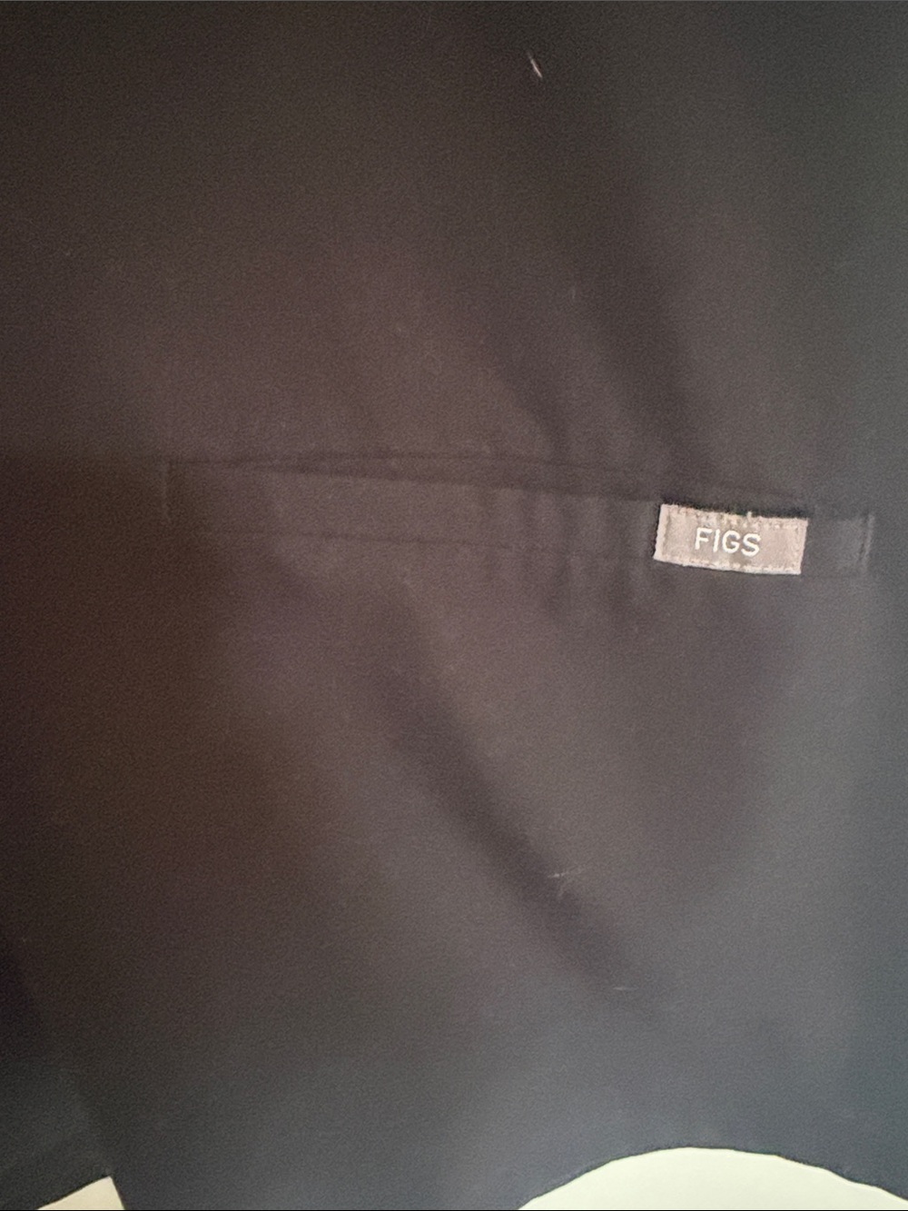 FIGS Black V-Neck Technical Collection Medical Scrub Top Large - Picture 3 of 6